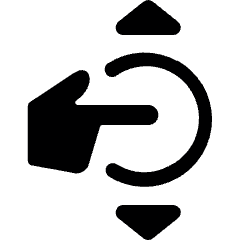 Gesture Tap Vertical Expand Icon from Ultimate Bold Set