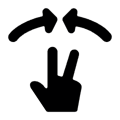 Gesture Two Finger Zoom In Icon from Ultimate Bold Set