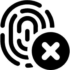 Touch Id Denied Icon from Ultimate Bold Set