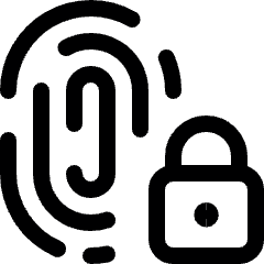 Touch Id Lock Icon from Ultimate Regular Set