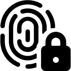 Touch ID Lock Icon from Ultimate Bold Set