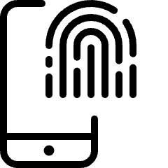 Touch Id Smartphone 1 Icon from Ultimate Light Set