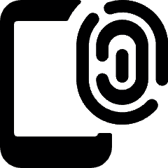 Touch Id Smartphone 1 Icon from Ultimate Bold Set