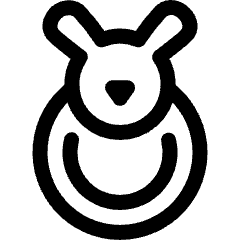 Baby Family Rabbit Animal Shaped Toy Icon from Ultimate Regular Set