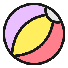 Toys Ball Icon from Ultimate Colors Set