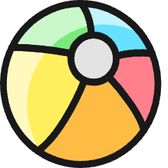 Toys Beach Ball Icon from Ultimate Colors Set