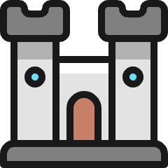 Toys Castle Icon from Ultimate Colors Set