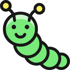 Toys Caterpillar Icon from Ultimate Colors Set