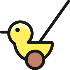 Toys Duck Icon from Ultimate Colors Set