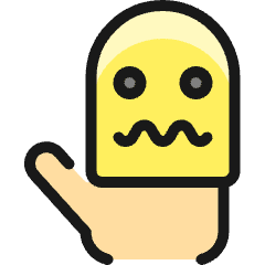 Toys Hand Ghost Icon from Ultimate Colors Set