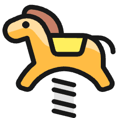 Toys Rocking Horse 1 Icon from Ultimate Colors Set