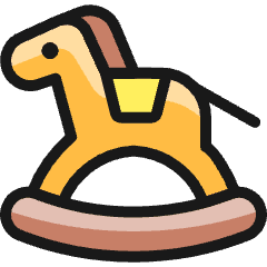 Toys Rocking Horse Icon from Ultimate Colors Set