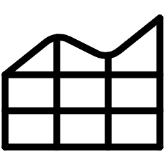 Area Chart Icon from Ultimate Light Set