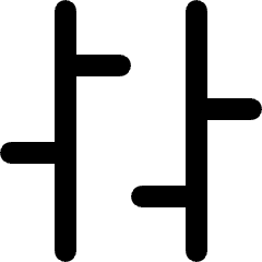 Bar Chart Range Icon from Ultimate Bold Set