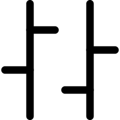 Bar Chart Range Icon from Ultimate Regular Set