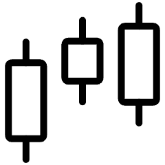 Candles Chart Icon from Ultimate Light Set