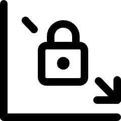 Circuit Lock Graph Icon from Ultimate Regular Set