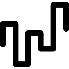 Kagi Chart Icon from Ultimate Bold Set