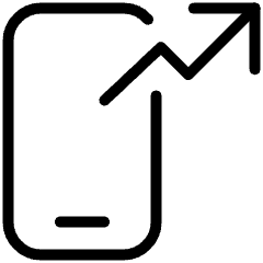 Trading Apps Increase Icon from Ultimate Light Set