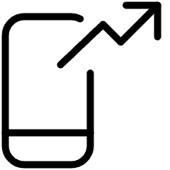 Trading Apps Increase Icon from Ultimate Light Set