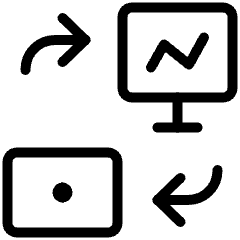 Trading Banknote Monitor Icon from Ultimate Light Set
