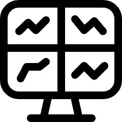 Trading Monitor Icon from Ultimate Regular Set