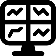 Trading Monitor Icon from Ultimate Bold Set