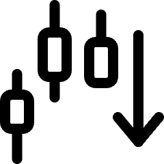 Trading Pattern Down Icon from Ultimate Regular Set