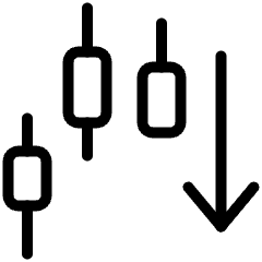 Trading Pattern Down Icon from Ultimate Light Set