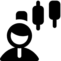 Trading Pattern User Icon from Ultimate Bold Set
