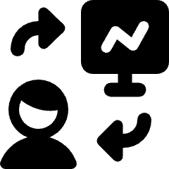 Trading People Monitor Icon from Ultimate Bold Set