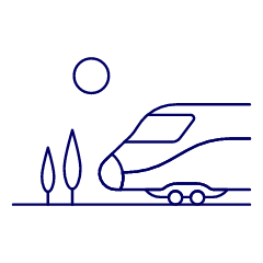 Bullet Train Illustration from UX Line Set