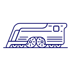 Future Train Illustration from UX Line Set