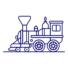 Steam Engine 1 Illustration from UX Line Set