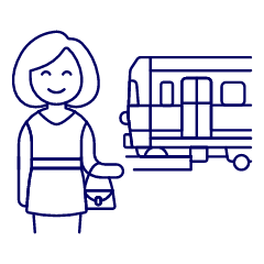 Train Passenger 1 Illustration from UX Line Set