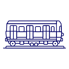 Wagon Train Illustration from UX Line Set