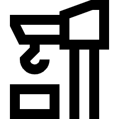 Crane Icon from Sharp Line Set