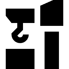 Crane Icon from Sharp Solid Set