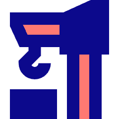 Crane Icon from Sharp Pop Set