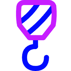 Crane Hook Icon from Flex Neon Set