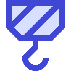 Crane Hook Icon from Sharp Duo Set