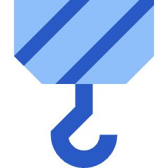Crane Hook Icon from Sharp Flat Set
