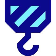 Crane Hook Icon from Sharp Pop Set