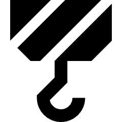 Crane Hook Icon from Sharp Solid Set