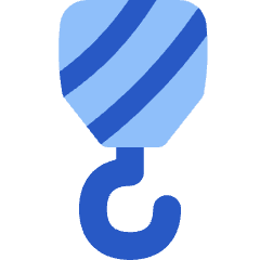 Crane Hook Icon from Flex Flat Set