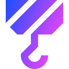 Crane Hook Icon from Sharp Gradient Set