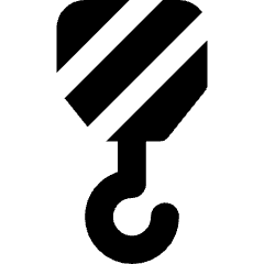 Crane Hook Icon from Core Solid Set