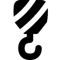 Crane Hook Icon from Flex Solid Set