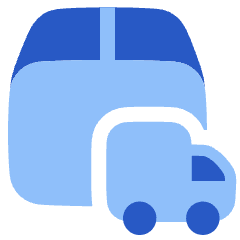Delivery Truck Icon from Plump Flat Set