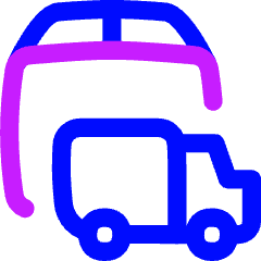Delivery Truck Icon from Flex Neon Set
